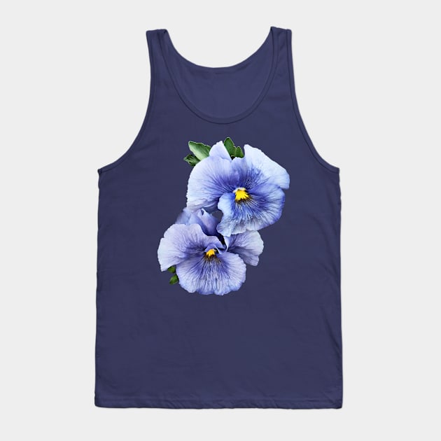 Pansies - Shy Pansy Couple Tank Top by SusanSavad